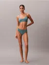 Calvin Klein Women's Naturals Modern Seamless Bikini In Green