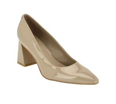 Calvin Klein Women's Nelanie Tapered Block Heel Dress Pumps In Neutral