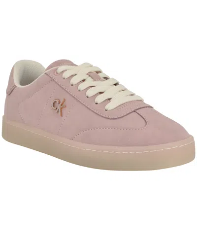 CALVIN KLEIN WOMEN'S NICALA LOGO LACE-UP SNEAKERS