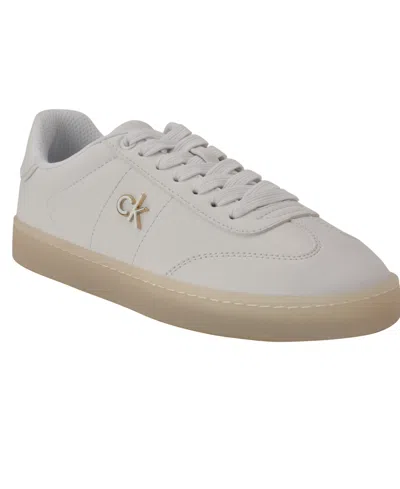 Calvin Klein Women's Nicala Casual Lace-up Sneakers In White