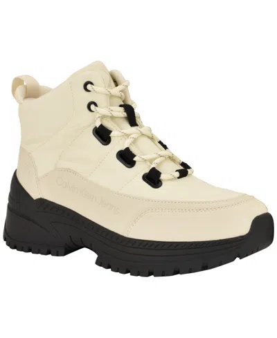 CALVIN KLEIN WOMEN'S NOANNE LACE-UP COLD WEATHER BOOTS