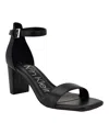 Calvin Klein Marle Womens Ankle Strap Open Toe Block Heel In Black