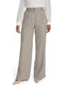 Calvin Klein Women's Novelty Pleated Wide Leg Pants In Gray