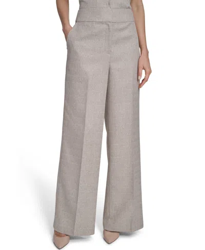 Calvin Klein Women's Novelty Wide Leg Pants In Multi