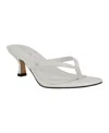 Calvin Klein Women's Opelle Tapered Kitten Heel Sandals In White