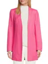 Calvin Klein Women's Open-front Linen-blend Blazer