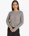 Calvin Klein Women's Open-knit Cardigan Sweater In Grey Heather