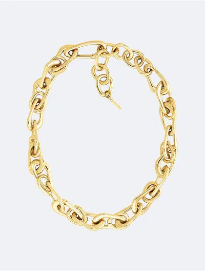 Calvin Klein Women's Organic Chain Link Necklace In Gold