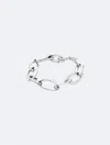 Calvin Klein Women's Organic Shape Chain Bracelet In Silver