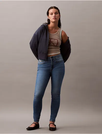 Calvin Klein Women's Original Curvy High Rise Skinny Fit Jeans In Vintage Klein