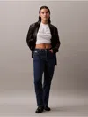 Calvin Klein Women's Original Curvy Straight Fit Jeans In Pacifico
