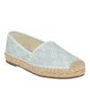 Calvin Klein Padona Espadrille Flat In Light Blue