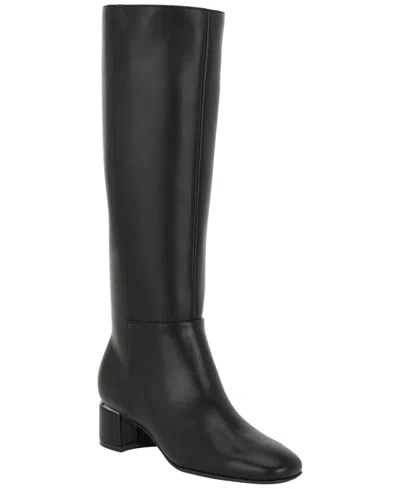 Calvin Klein Women's Paeton Tall Block Heel Boots In Black