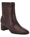Calvin Klein Women's Parry Block Heel Ankle Booties In Brown
