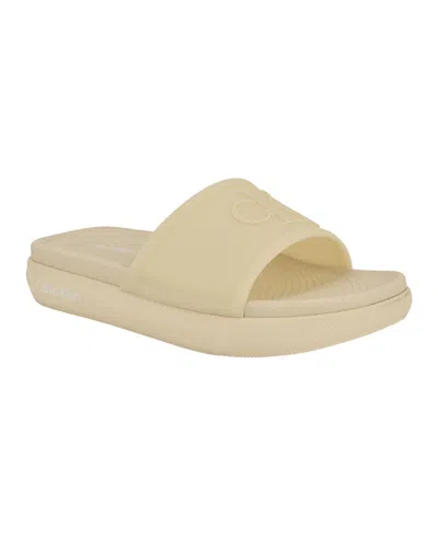 CALVIN KLEIN WOMEN'S PEARI POOL SLIP-ON SLIDE SANDALS