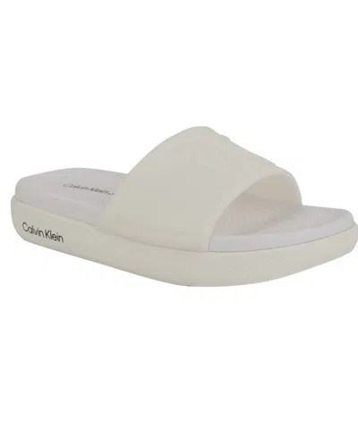 CALVIN KLEIN WOMEN'S PEARI POOL SLIP-ON SLIDE SANDALS