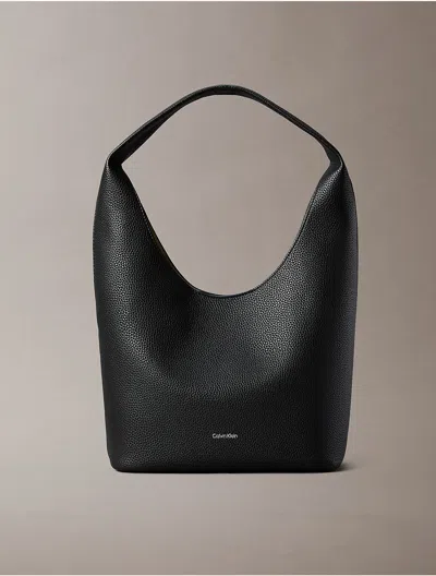 Calvin Klein Women's Pebble Grain Slouchy Bag In Black