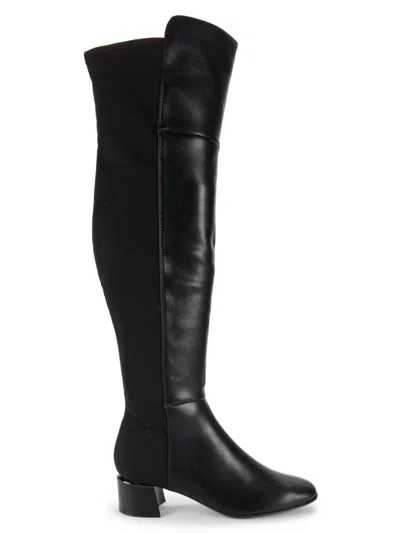 CALVIN KLEIN WOMEN'S PEMMIE SQUARE TOE KNEE-HIGH BOOTS