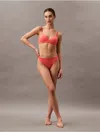 Shop Calvin Klein Women's Perfectly Fit Bikini In Exquisite Pink