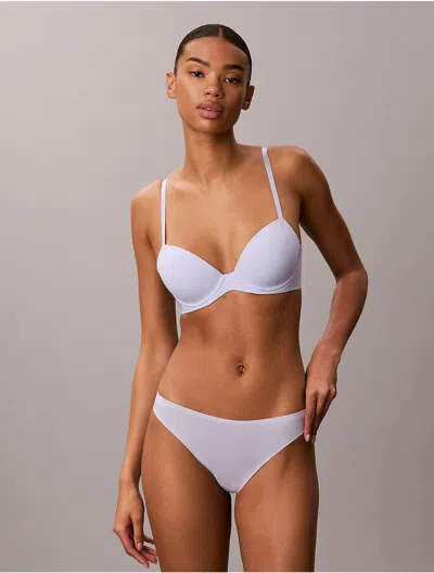 Calvin Klein Women's Perfectly Fit Custom Lift Demi Bra In Gray