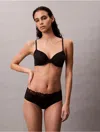 Calvin Klein Women's Perfectly Fit Lace Hipster In Black
