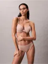 Calvin Klein Women's Perfectly Fit Lace Lightly Lined Full Coverage Bra In Neutral