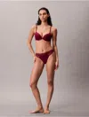 Calvin Klein Women's Perfectly Fit Lace Push Up Plunge Bra
