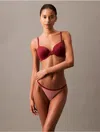 Calvin Klein Women's Perfectly Fit Lightly Lined Full Coverage Bra In Syrah