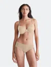 Calvin Klein Women's Perfectly Fit Memory Touch Push-up Bra In Bronzed