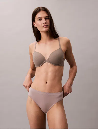 Calvin Klein Women's Perfectly Fit Modern T-shirt Bra In Brown