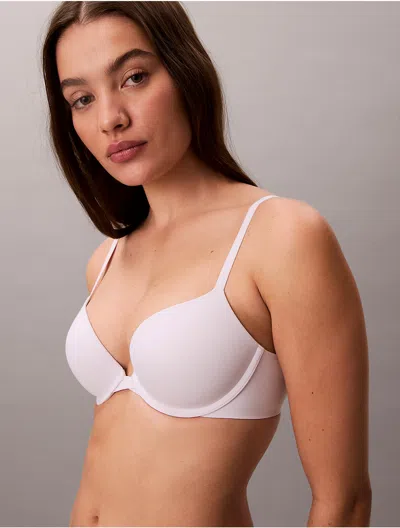 Calvin Klein Women's Perfectly Fit Push Up Plunge Bra In White