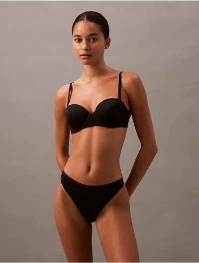 Calvin Klein Women's Perfectly Fit Push Up Strapless Bra In Black