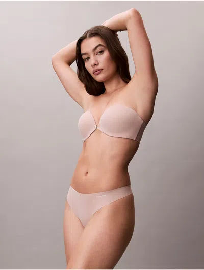 Calvin Klein Women's Perfectly Fit Strapless Bra In Brown