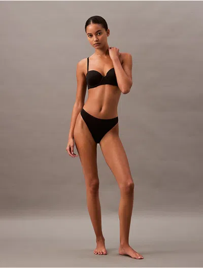 Calvin Klein Women's Perfectly Fit Thong In Black