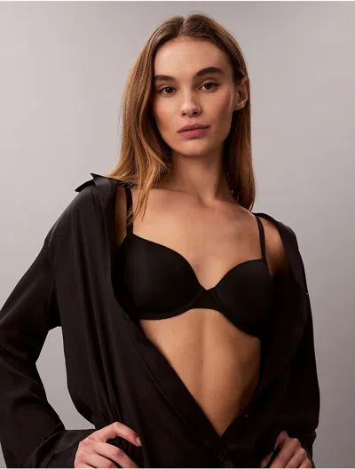 Calvin Klein Women's Perfectly Fit Ultralight Lightly Lined Demi Bra In Black