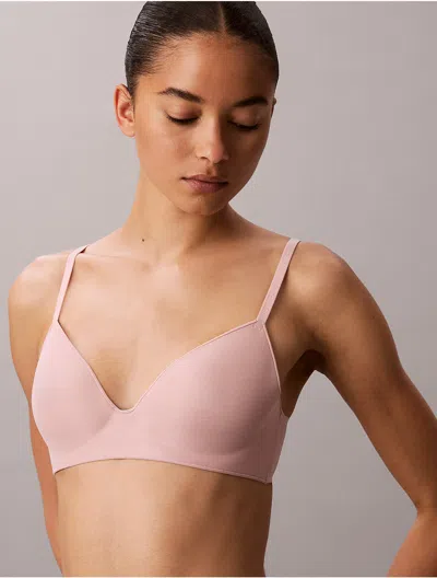 Calvin Klein Women's Perfectly Fit Ultralight Lightly Lined Wirefree Bra In Pink