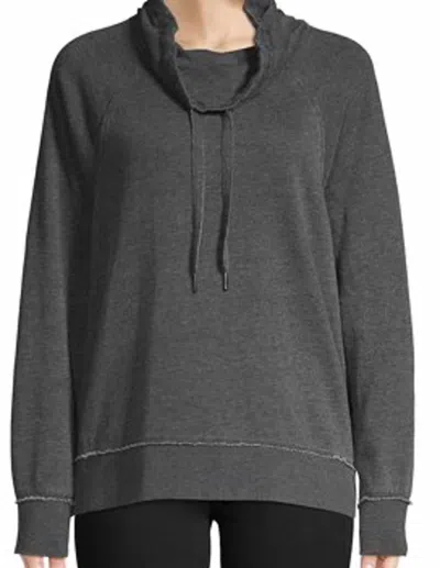 Calvin Klein Women's Performance Cowlneck Sweatshirt In Slate Heather In Multi
