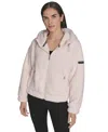 Calvin Klein Performance Women's Hooded Sherpa Jacket In Pink