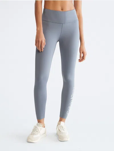 Calvin Klein Women's Performance Sleek High Rise 7/8 Leggings In Blue