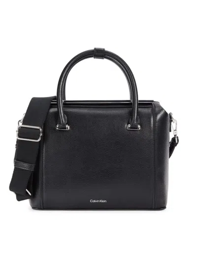 Calvin Klein Women's Perry Double Top Handle Bag In Black