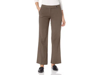 Calvin Klein Women's Petite Classic Fit Lux Pant Women's Jumpsuit & Rompers One Piece Heather Taupe: 10 In Brown