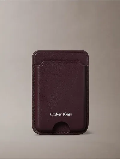 Calvin Klein Women's Phone Card Wallet In Fudge
