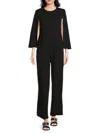 Calvin Klein Women's Pleated Waist Jumpsuit In Cream
