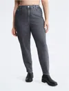 Calvin Klein Women's Plus Size Mom Fit Jeans In Grey