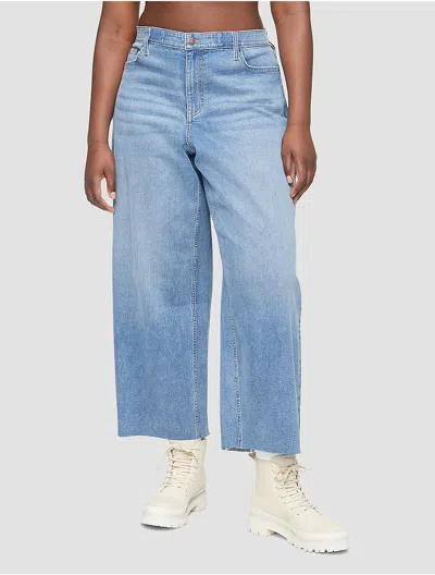 Calvin Klein Women's Plus Size Wide Leg Fit High Rise Ankle Jeans In Brighton