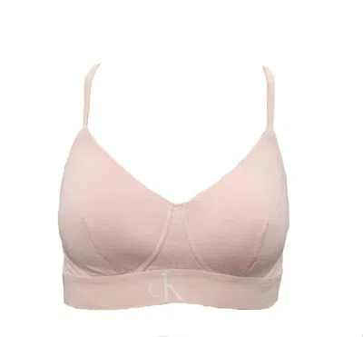 Calvin Klein Women's Plush 8.25 Lightly Lined Bralette In Barely Pink In Multi
