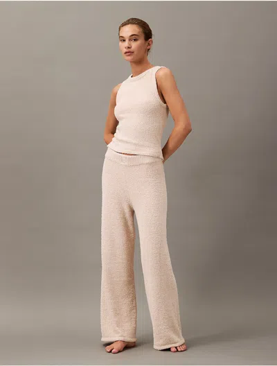 Calvin Klein Women's Plush Sweater Sleep Pants In Morn