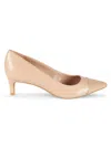 Calvin Klein Women's Point Toe Kitten Pumps In Light Natural