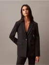 Calvin Klein Women's Ponte Blazer In Navy