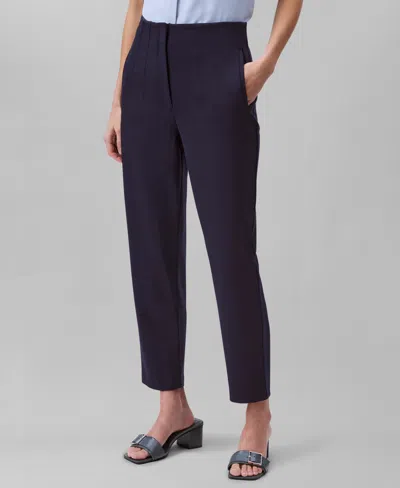 Calvin Klein Women's Ponte Cropped Straight-leg Pants In Black